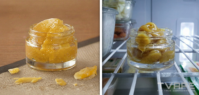 Beispiele für die Lagerung von Konzentraten mit Beispielen für die Lagerung bei Raumtemperatur und im Kühlschrank