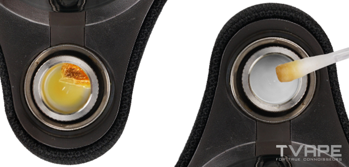 Wartung der Heizkammer des Utillian 8 Demonstration der Reinigung des Wax-Konzentrats