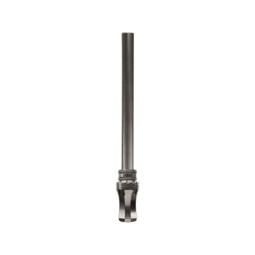 Stahlfarbene DynaVap M7 XL Kondensatorkappe, ein wichtiges Zubehörteil für tragbare Vaporizer, das eine effiziente Kühlung und Dampfspeicherung in kompakten Geräten für trockene Kräuter gewährleistet.