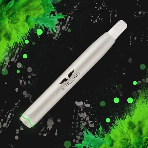 Utillian 50 Vaporizer mit farbenfrohem Hintergrund