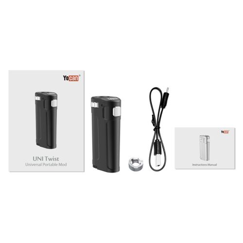 Yocan Uni Twist Verdampfer mit allen Zubehörteilen