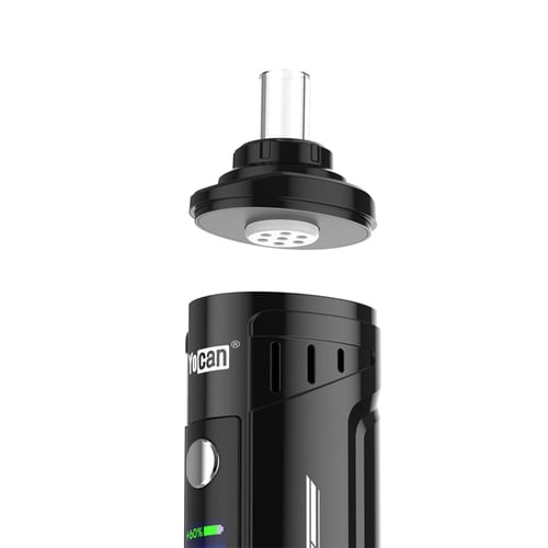 Yocan Hit 2 Vaporizer – Nahaufnahme des magnetischen Mundstücks, das gerade von der Vaporizer-Basis abgenommen wird