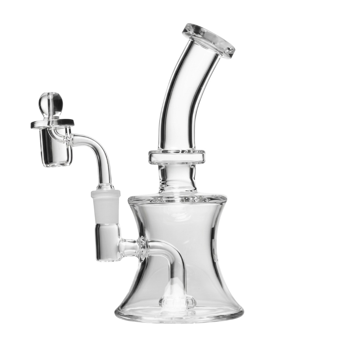 Human Grade Oil Can Glass Rig - Seitenansicht