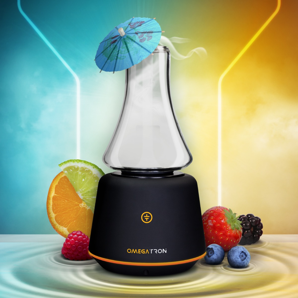 Tronian Omegatron Verdampfer mit Früchten