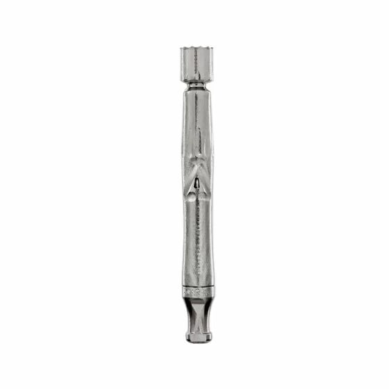 Stahlfarbener DynaVap UniDyn Kräuter-Vaporizer mit präzisionsgefertigtem Kondensationskanal für gleichmäßiges Verdampfen und verbesserte Aromaextraktion.