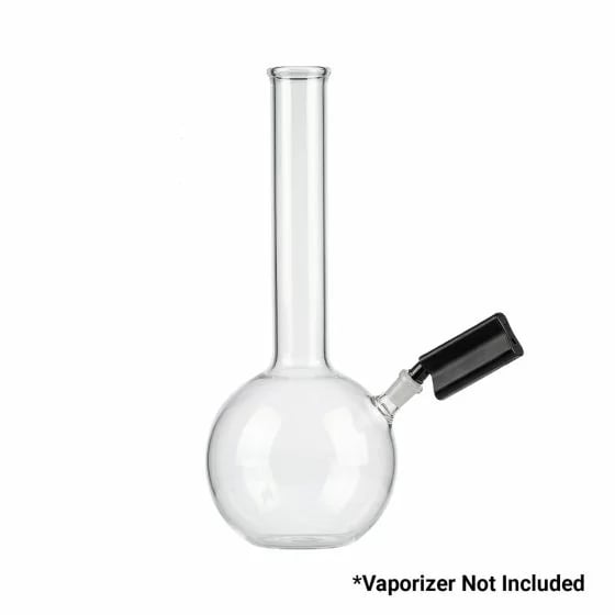 Utillian 850 Wasserpfeifen-Adapter an einem transparenten Glas-Bubbler befestigt (Vaporizer nicht enthalten)