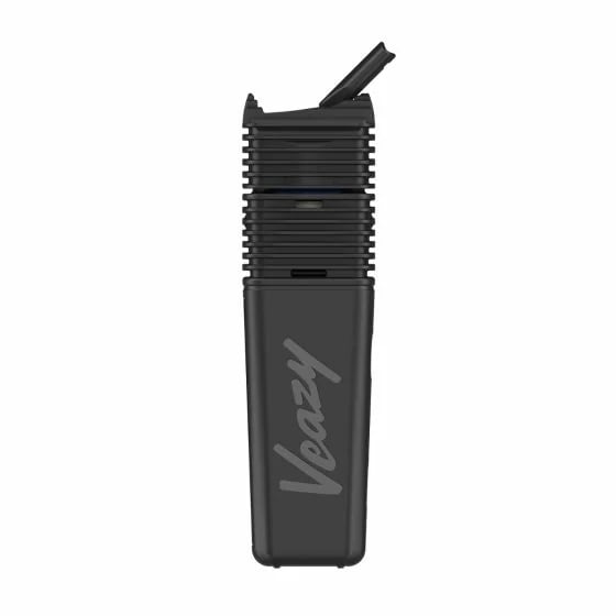 Veazy vaporizer front view in black