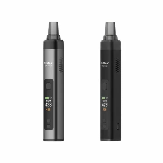 Der tragbare Vaporizer XMax v4 Pro ist in zwei verschiedenen Farben erhältlich: Schwarz und Silber.