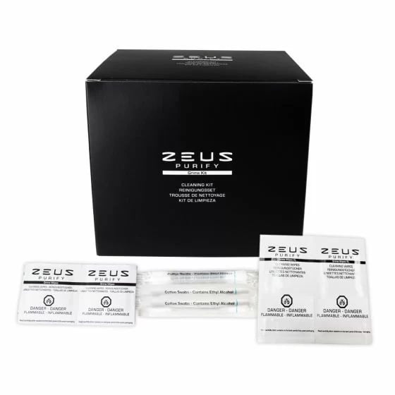 Zeus Purify Grime Kit Box Pack und Reinigungsset