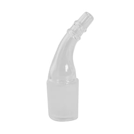 Glas Ellenbogenadapter m. / Glas Sieb - VT, EQ, XQ2