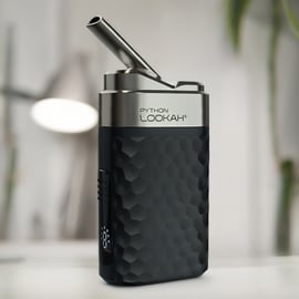 Lookah Python Dab Pen - Frontansicht (Schwarz-Farboption)
