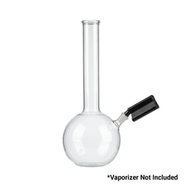 Utillian 850 Wasserpfeifen-Adapter an einem transparenten Glas-Bubbler befestigt (Vaporizer nicht enthalten)