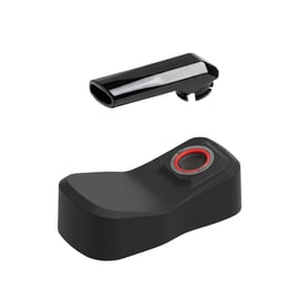 Die magnetische Kappe und das Mundstück der Utillian 850, separat und in einem Winkel dargestellt