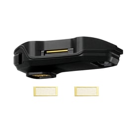 Zeus Arc GT4 schwarzes Mundstück mit goldenen Kontaktpunkten und zwei GT Heat Sink-Sieben inklusive.