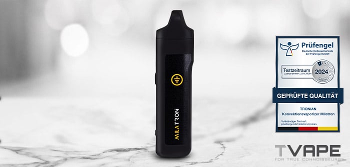 Tronian Milatron tragbarer Vaporizer mit Pr&uuml;fengel-Bewertung