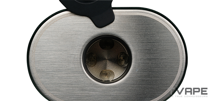 Nahaufnahme der Heizkammer des Arizer Solo 3