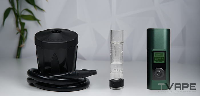 Arizer Solo 3, Utillian Glass Bubbler und Zeus Iceborn