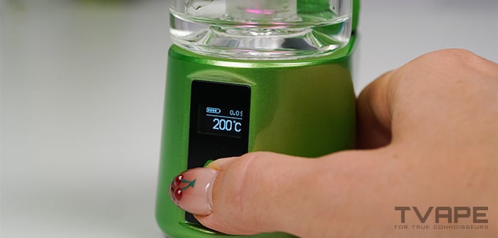 Bomb Magloud E Rig – Digitales Display, die die aktuelle Temperatureinstellung anzeigt