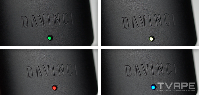 DaVinci Artiq 510 Thread Batterietemperatureinstellungen in 4 LED-Farben