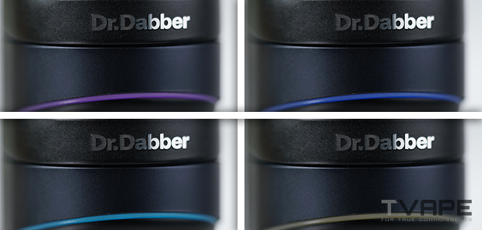 Dr Dabber Switch 2 E Rig LEDs, die Temperatureinstellungen anzeigen