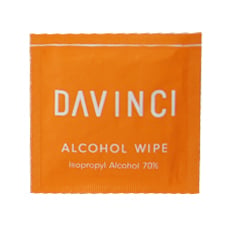 In the box: davinci artiq-alkoholtupfer