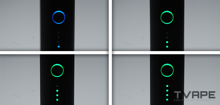Linx Saber LED-Indikatoren, die die Temperatureinstellungen anzeigen