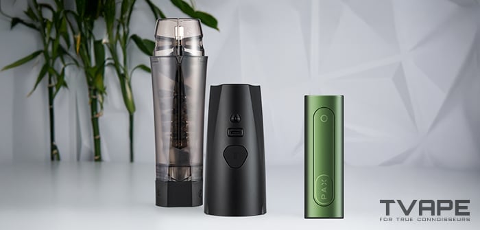 Pax Flow Vaporizer mit passendem Zubehör
