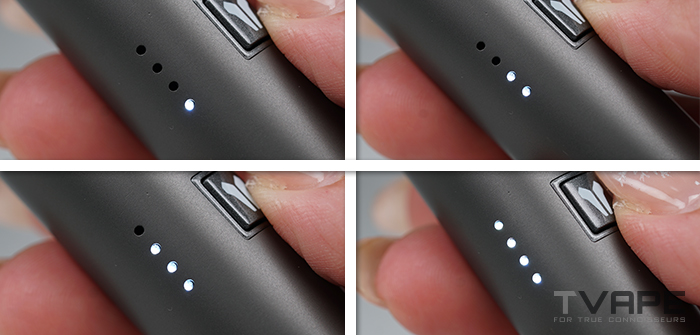 Utillian 6 Wax Pen - LEDs, die Temperatureinstellung anzeigen