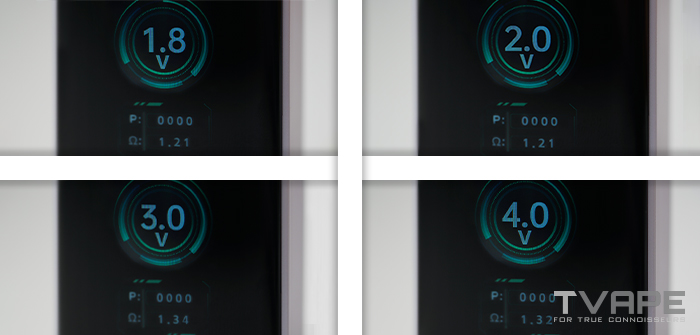 Yocan Uni 3.0 510 Gewinde Akku Nahaufnahme der LEDs
