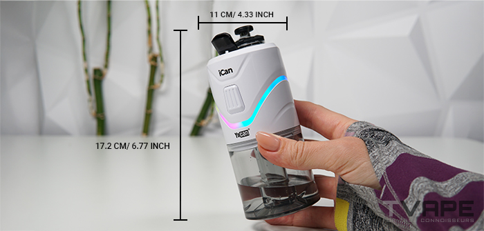 Yocan iCan E Rig – Abmessungen