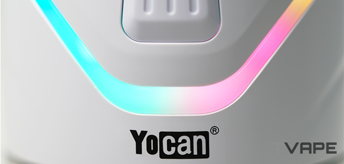 Yocan iCan E Rig – Nahaufnahme der LEDs