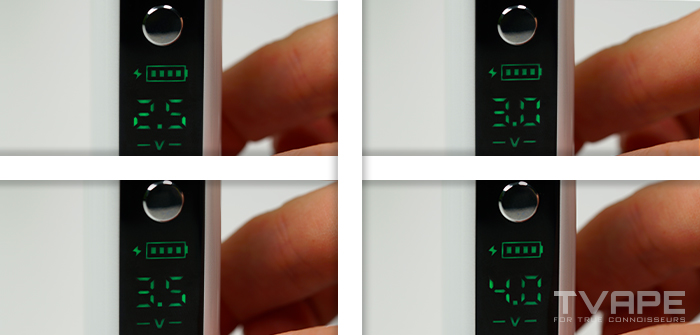 Yocan Nestor Dab Pen, Nahaufnahme der LEDs