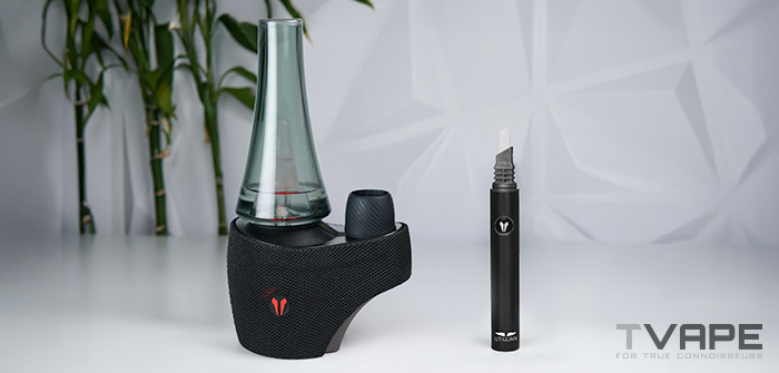 Utillian 8 E Rig und Utillian Hot Wax Axe zum einfachen Befüllen von Konzentraten
