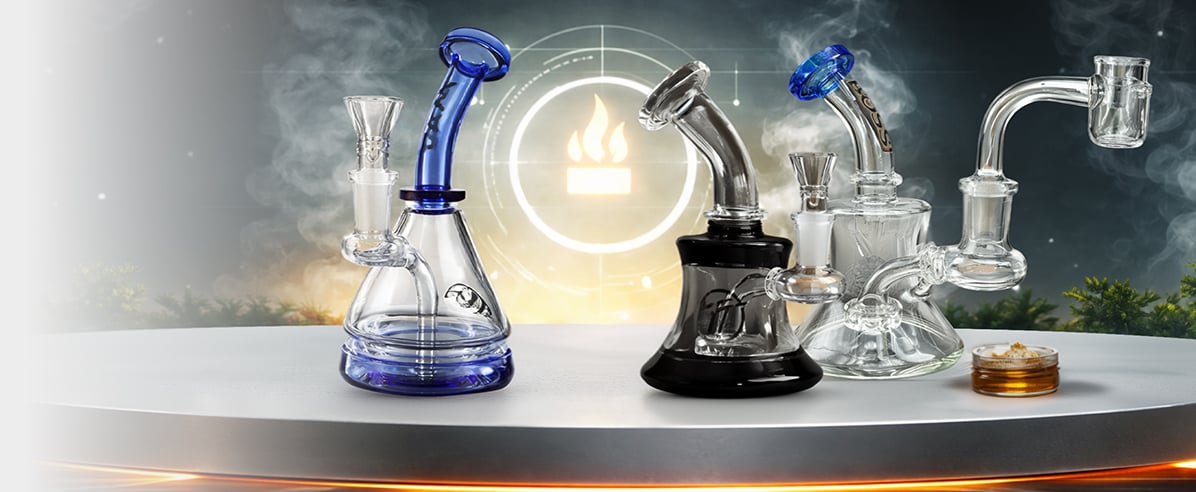 Glas-Dab-Rig-Kollektion für das Dabbing von Konzentraten