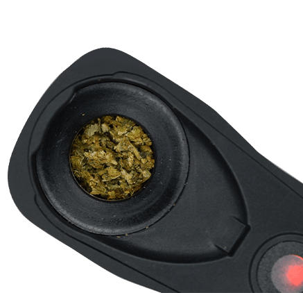 Vaporizer-Heizkammer mit fein zerkleinerten Kräutern für gleichmäßige Erhitzung und effiziente Verdampfung