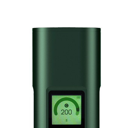 Tragbarer Vaporizer Arizer Solo 3 in Grün mit digitalem Display auf 200 °C und präziser Temperatursteuerung für gleichmäßige Dampfsessions