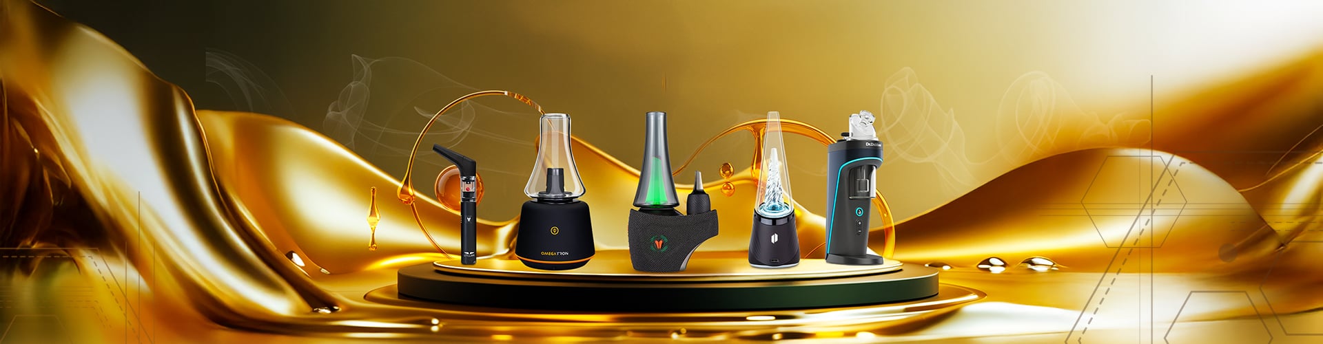Nahaufnahme von Konzentrat-Vapes - Banner der Kategorie Konzentrat-Vaporizer.