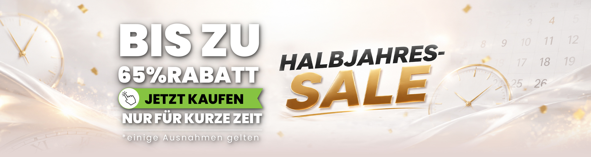 Halbjahres-Sale – Jetzt shoppen und sparen!