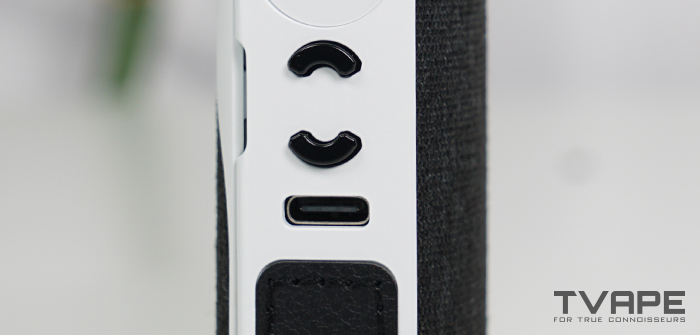 AirVape Legacy Core Cannabis-Vaporizer – eine Nahaufnahme des USB-C-Ladeanschlusses