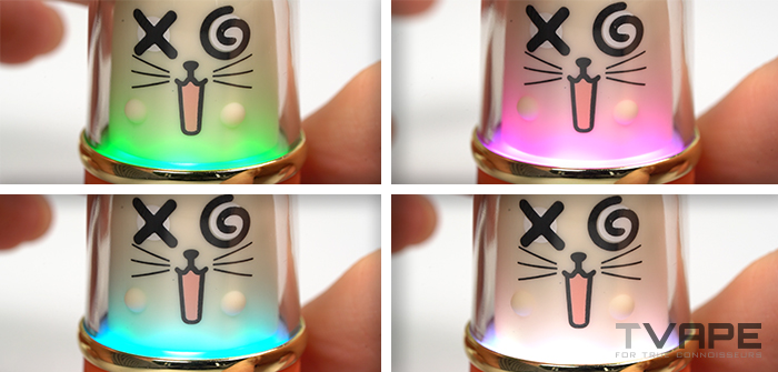 Lookah Cat 510-Gewinde-Akku – LED-Indikatoren, die die Spannungseinstellungen anzeigen