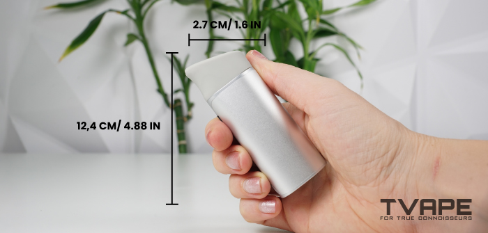 Yocan Black Pocket Wax Pen - Abmessungen