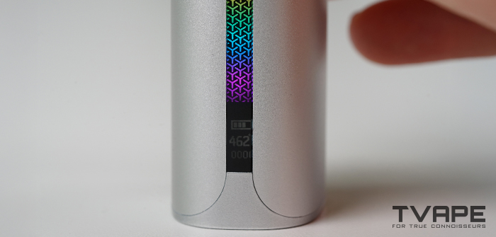 Yocan Black Pocket Dab Pen – LED-Indikatoren, die die Temperatureinstellungen anzeigen