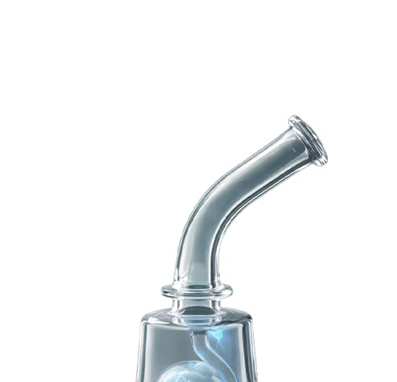 Glas-Bong mit Bowl für trockene Kräuter